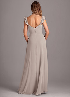 Azazie Kaylyn Bridesmaid Dresses Frost A-Line Ruched Chiffon Dress image5