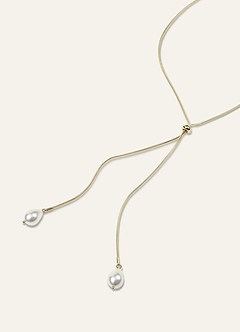 front Pearl Bolo Back Necklace