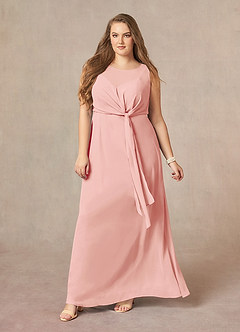 Azazie Marchioness 신부의 어머니 드레스 A라인 쉬폰 바닥 길이 드레스 image10