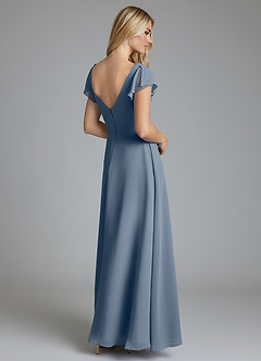 Azazie Omari Bridesmaid Dresses Twilight A-Line Chiffon Dress image2
