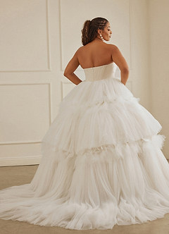 Christian Siriano Bridal for Azazie 2008 Wedding Dresses Diamond White Champagne Ball-Gown Sequins Tulle Dress image21