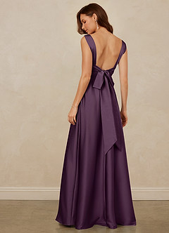 Christian Siriano Bridal for Azazie 1001 Brautjungfernkleider A-Linie Herzausschnitt Stretch-Satin Kleid Pflaume image5