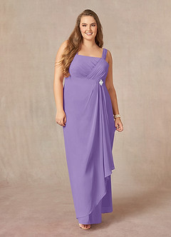 Azazie Weisz Mother of the Bride Dresses Tahiti A-Line Square Neckline Pleated Chiffon Dress image4