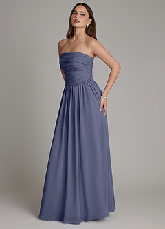 Azazie Andreina Bridesmaid Dresses Stormy A-Line Pleated Chiffon Dress image4