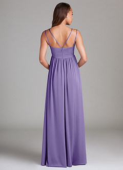 Azazie Emree Maternity Bridesmaid Dresses A-Line Stretch Satin Floor-Length Dress with Pockets image2