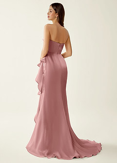 Liorah Pink Strapless Prom Dress image2
