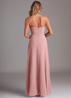 Azazie Breonna Bridesmaid Dresses Dusty Rose A-Line Sweetheart Neckline Chiffon Dress image2