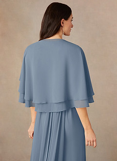 front Azazie Chiffon Double Layered Wrap