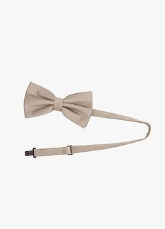 front Adjustable Stretch Satin Bow Tie