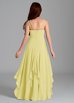 Azazie Karan Junior Abito A-Line in Chiffon Sorbetto Al Limone image2