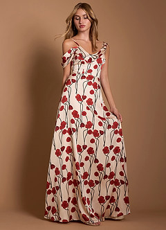 Leodis Red Poppy Maxi Dress image4