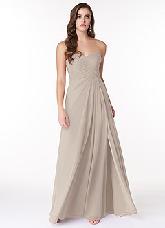 Azazie Arabella Allure Bridesmaid Dresses Frost A-Line Sweetheart Neckline Chiffon Convertible Dress image4