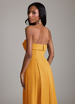 Azazie Lucienne Bridesmaid Dresses Butterscotch A-Line Strapless Chiffon Convertible Dress image7