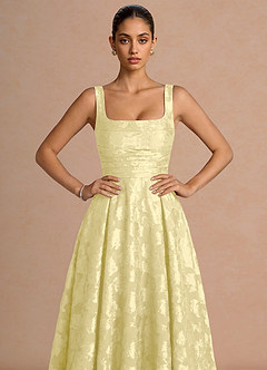 Vestido Sorbete De Limón Largo Azaria image5
