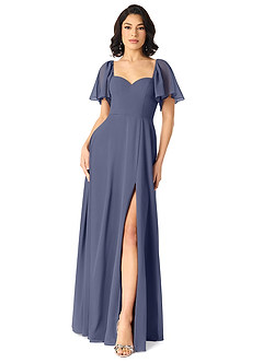 Azazie Chloe Bridesmaid Dresses Stormy A-Line Sweetheart Neckline Chiffon Dress image1