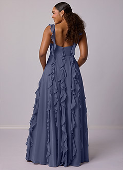 Barbie ♥ Azazie Bridesmaid Dresses Stormy A-Line with Pockets Chiffon Dress image11