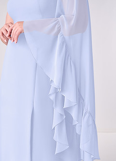 Barbie ♥ Azazie 신부 들러리 드레스 A라인 쉬폰 플로어 길이 드레스 image10