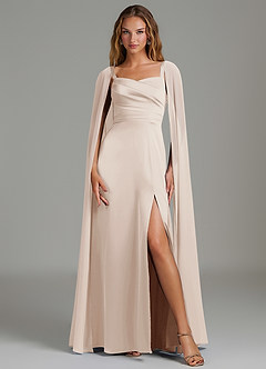 Azazie Niveah Bridesmaid Dresses White Alabaster A-Line Strapless Stretch Satin Convertible Dress image3