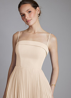 Azazie Mariana Bridesmaid Dresses White Alabaster A-Line Strapless Chiffon Dress image4