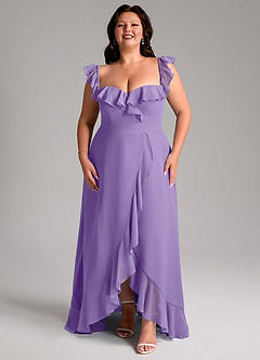 Azazie Lyra Bridesmaid Dresses Tahiti A-Line Chiffon Convertible Dress image15