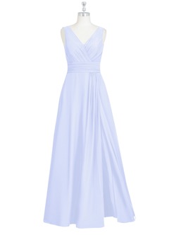 Azazie Karina Bridesmaid Dresses A-Line Pleated Chiffon Floor-Length Dress image6