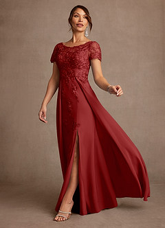 Azazie Alva vestidos de madre de la novia Vestido de Óxido de Encaje de Corte en A image2