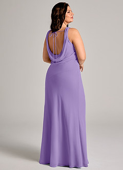 Azazie Rylina Bridesmaid Dresses Tahiti Mermaid Pleated Chiffon Dress image8