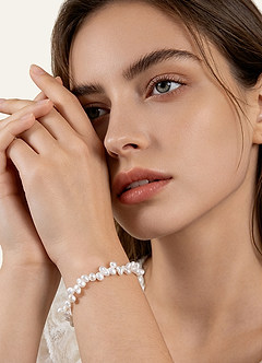 front Baroque Freshwater Pearl Bracelet