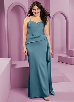 Barbie ♥ Azazie Vestidos de madrinha de casamento Vestido Bermudas de Cetim elástico de Bainha com Sem alças image11