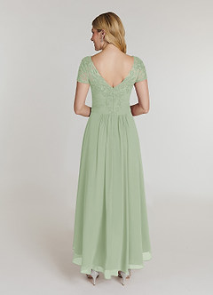 Azazie Thais Kleider für die Brautmutter A-Linie Spitze Chiffon Kleid Staubiger Salbeigrün image2