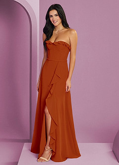 Barbie ♥ Azazie Bridesmaid Dresses Paprika A-Line Sweetheart Neckline Chiffon Dress image7