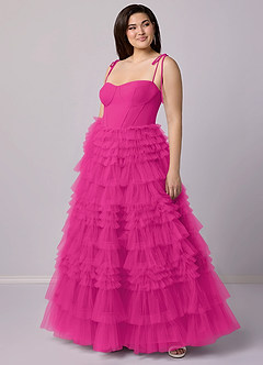 Barbie ♥ Azazie Bridesmaid Dresses A-Line Sweetheart Neckline Tulle Floor-Length Dress image9
