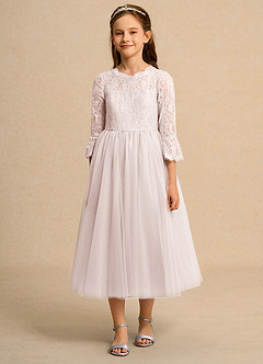 Azazie Lamb Girl Flower Girl Klänningar Klä Balklänning i Spets image4