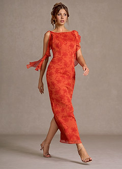 Evinah Tangerine Maxi Dress image2