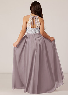Azazie Fahari Junior Dusk A-Line Lace Chiffon Dress image1
