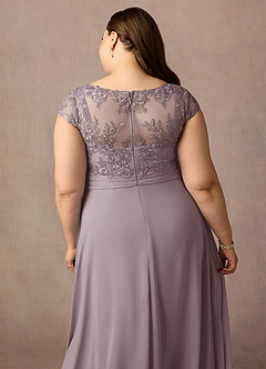 Azazie Irmeli Mother of the Bride Dresses Dusk A-Line Lace Chiffon Dress image14