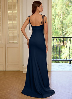 Thalassa Marine Abendkleid mit Schnürung und ozeanischem Ausschnitt image2