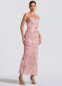 suknia Różowy Maxi Kris image4