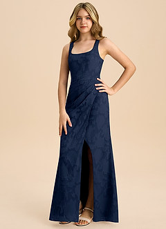 Azazie Mero Junior Klä av Tubklänning i Blommig Utbrändhet Plisserad image5