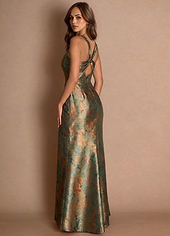 Emberly Vintage Teal Maxi Dress image2