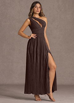 Vestido Chocolate Largo Brynlee image4