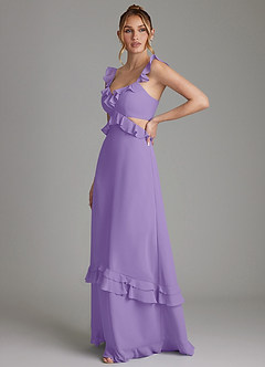 Azazie Malaya Bridesmaid Dresses Tahiti A-Line Corset Chiffon Dress image5