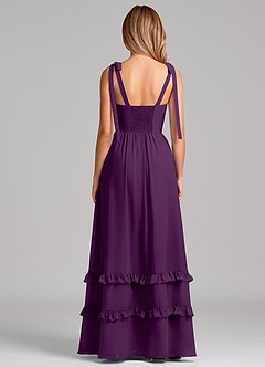 Azazie Anastacia Robes de demoiselle d'honneur Robe Trapèze en Mousseline de soie Encolure en Forme de Cœur Grain De Raisin image2