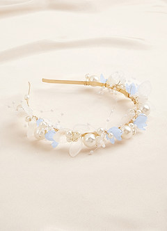 front Pearl Floral Headband