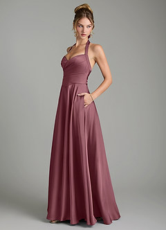 Azazie Tenaya Bridesmaid Dresses Desert Rose A-Line Sweetheart Neckline Stretch Satin Dress image5