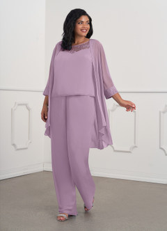 Azazie Maura Mother of the Bride Dresses Wisteria Jumpsuit/Pantsuit Sequins Chiffon Dress image6