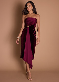 vestido Meio-dia Vinho Glorie image4