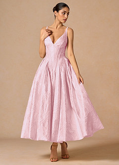 Maxi jurk Palisse Roze image5