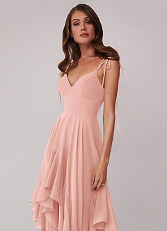 Barbie ♥ Azazie Bridesmaid Dresses Rosette A-Line Bow Chiffon Dress image5