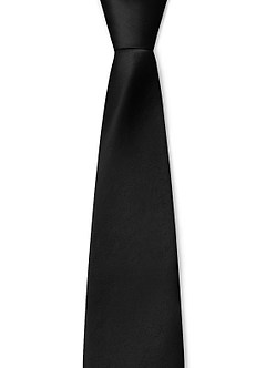front Boy's Matte Satin Neck Tie